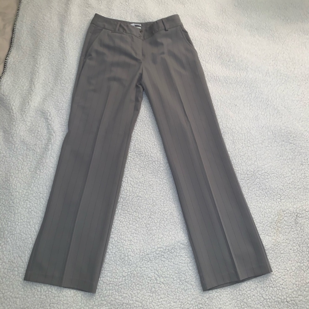 IZOD grey striped trousers